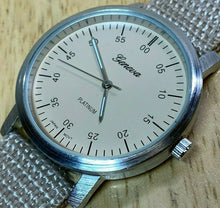 Load image into Gallery viewer, Unused Geneva Mens Silver Beige Japan Movt Analog Quartz Watch Hours~New Battery
