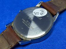 Load image into Gallery viewer, Timex Indiglo Mens 30m Silver Tone Leather Analog Quartz Watch Hours~New Battery
