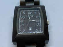 Load image into Gallery viewer, Earth Men All Brown Solid Wood Barrel Analog Quartz Watch Hours~Date~New Battery
