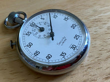Load image into Gallery viewer, Security By Racine Swiss Silver White Hand-Wind Mechanical Stopwatch Stop Watch
