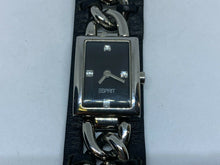 Load image into Gallery viewer, ESPRIT Lady Chain Leather Band Rectangle Analog Quartz Watch Hours~New Battery
