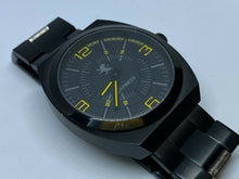 Load image into Gallery viewer, Express Mens 30m Black Steel Japan Movt Analog Quartz Watch Hours~New Battery
