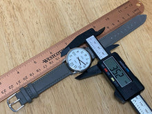 Load image into Gallery viewer, Timex Indiglo Mens 30m Silver White Leather Analog Quartz Watch Hour~New Battery
