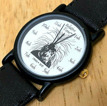 Load image into Gallery viewer, Vintage Relative Time Men Lady Black Leather Analog Quartz Watch Hour~New Batter
