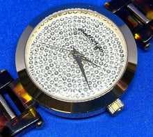 Load image into Gallery viewer, Kendall &amp; Kylie Lady Gold Tone Faux Tiger Eye Analog Quartz Watch Hours~New Batt
