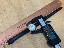 Load image into Gallery viewer, Timex Indiglo Lady Gold Tone White Leather Analog Quartz Watch Hours~New Battery
