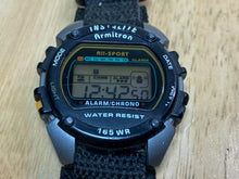 Load image into Gallery viewer, Vintage Armitron 40/6623 Mens 50m Silver Black Digital Alarm Chrono Watch Hours
