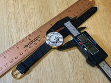 Load image into Gallery viewer, St Martin Lady Gold Tone Music Themed Leather Analog Quartz Watch Hours~New Batt
