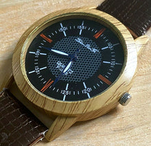 Load image into Gallery viewer, ZhouLianFa F-365 Men Solid Wood Case Analog Quartz Watch Hours~New Battery
