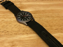 Load image into Gallery viewer, SOKI Men 30m Silver Black Military Dial Analog Quartz Watch Hour~Date~New Batter
