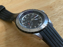 Load image into Gallery viewer, GUESS Mens 100m Diver Silver Black Analog Quartz Watch Hour~Day Date~New Battery
