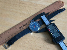 Load image into Gallery viewer, Vintage Diantus Swiss 2292 Men Silver Blue Hand-Wind Mechanical Watch Hours~Date
