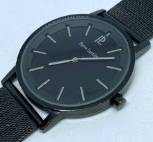 Load image into Gallery viewer, Pierre Lannier Mens 30m Black Steel Mesh Analog Quartz Watch Hours~New Battery
