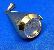 Load image into Gallery viewer, Vintage Caravelle By Bulova Lady Cone Shape Hand-Wind Pendant Pocket Watch Hours
