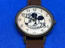 Load image into Gallery viewer, Disney Legend 1928 Accutime Lady Antique Bronze Finish Quartz Watch Hour~New Bat
