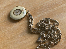 Load image into Gallery viewer, VTG Medana Enamel Flower Art Deco Hand-Wind Necklace Pendant Pocket Watch Hours
