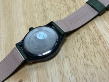 Load image into Gallery viewer, American Aviator Men 30m Green Fabric Black Analog Quartz Watch Hour~New Battery
