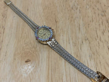 Load image into Gallery viewer, VTG Mathey-Tissot Lady 4 Real Diamonds Rubies Analog Quartz Watch Hours~New Batt
