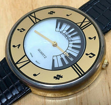 Load image into Gallery viewer, Collezio Music Themed Moving Keyboard Leather Analog Quartz Watch Hours~New Batt
