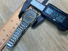 Load image into Gallery viewer, Signetics Microprocessor Men Slim Thin Silver Analog Quartz Watch Hours~New Batt
