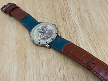 Load image into Gallery viewer, Vintage Dejuno Mens Carved Cowboy Dial Leather Analog Quartz Watch Hour~New Batt
