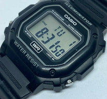 Load image into Gallery viewer, Casio F-108WH Mens All Black Digital Alarm Chrono Quartz Watch Hours~New Battery
