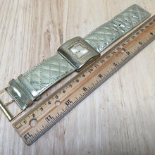 Load image into Gallery viewer, Stunning GUESS All Gold Tone Rhinestone Square Analog Quartz Watch Hour~New Batt
