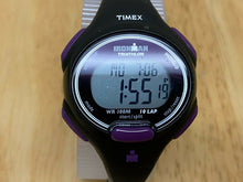 Load image into Gallery viewer, Timex Ironman Lady 100m Black Purple Digital Alarm Chrono Watch Hour~New Battery
