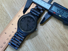 Load image into Gallery viewer, Wild Men All Dark Brown Solid Wood Groomsman Analog Quartz Watch Hour~New Batter
