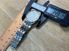 Load image into Gallery viewer, Vintage Acuet Japan Mens Fancy Dial Silver Analog Quartz Watch Hours~New Battery
