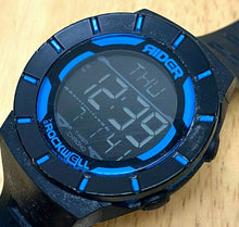 Load image into Gallery viewer, Rider Rockwell Men100m Black Digital Alarm Chrono Quartz Watch Hours~New Battery
