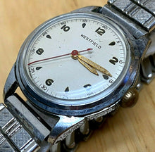 Load image into Gallery viewer, Vintage Westfield Swiss Mens Military Style Hand-Wind Mechanical Watch Hours
