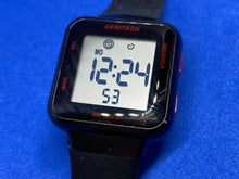 Load image into Gallery viewer, Armitron 45/7123 Lady Black Square Digital Alarm Chrono Watch Hours~New Battery
