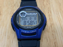 Load image into Gallery viewer, Casio W-213 Mens Blue Black Digital Alarm Chrono Quartz Watch Hours~New Battery
