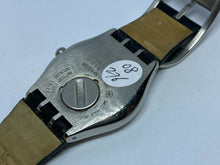 Load image into Gallery viewer, Retro Swatch Irony Swiss Steel Black Leather Analog Quartz Watch Hour~New Batter
