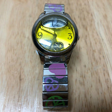 Load image into Gallery viewer, Vintage ZouZou Lady Oil Face Stretch Band Analog Quartz Watch Hours~New Battery
