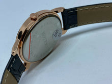 Load image into Gallery viewer, Unused MREURIO Men Rose Gold Tone Leather Band Analog Quartz Watch Hour~New Batt
