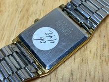 Load image into Gallery viewer, Vintage Seiko 6530-5189 Men Gold Rectangle Analog Quartz Watch Hours~New Battery
