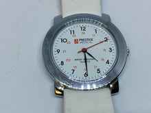 Load image into Gallery viewer, Unused Vintage Prestige Medical Unisex Silver Leather Quartz Watch Hour~New Batt
