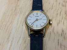 Load image into Gallery viewer, VTG Acqua-Timex Lady Gold Tone Classic Leather Hand-Wind Mechanical Watch Hours
