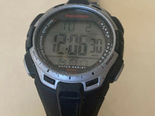 Load image into Gallery viewer, Marathon Timex Men 50m Black Silver Digital Alarm Chrono Watch Hours~New Battery
