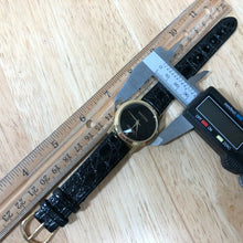 Load image into Gallery viewer, Vintage Genevieve Men Gold Tone Real Diamond Analog Quartz Watch Hour~New Batter
