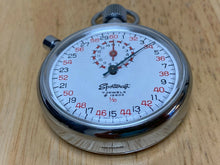 Load image into Gallery viewer, Vintage Sportcraft 7 Jewels Silver White Swiss Hand-Wind Mechanical Stopwatch
