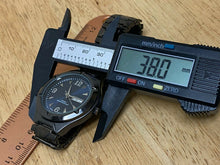 Load image into Gallery viewer, FMD Men Japan Movt Black Blue Stretch Analog Quartz Watch Hour~Day Date~New Batt
