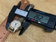 Load image into Gallery viewer, Nice Early Vintage Timex Lady Gold Tone Stretch Hand-Wind Mechanical Watch Hours

