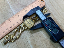 Load image into Gallery viewer, Vintage Dominique Lady Gold Tone Chain Bracelet Hand-Wind Mechanical Watch Hours
