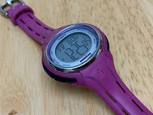 Load image into Gallery viewer, Timex Ironman Lady 100m Purple Oval Digital Alarm Chrono Watch Hours~New Battery
