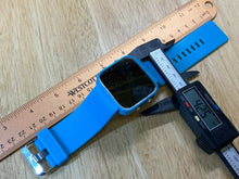 Load image into Gallery viewer, Square 1:Face Mirror Modern Blue LED Digital Quartz Watch Hours~Date~New Battery
