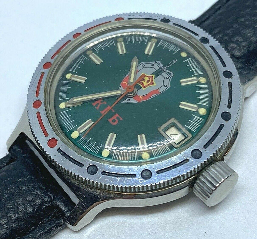 VTG CCCP Men 200m Screwdown Crown Diver Military Hand-Wind Mechanical Watch Hour