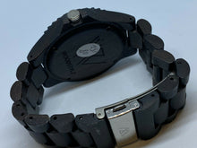 Load image into Gallery viewer, Woodstylz Mens Dark Brown Solid Wood Analog Quartz Watch Hours~Date~New Battery
